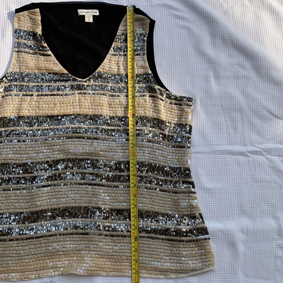 COLDWATER CREEK SPARKLING SEQUINS TOP 1X/18 size - Picture 10 of 11